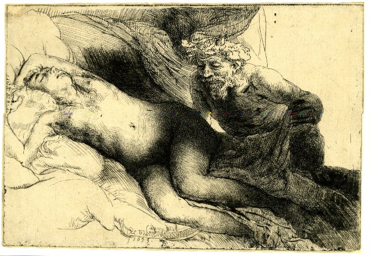 B203_Rembrandt antiope y jupiter